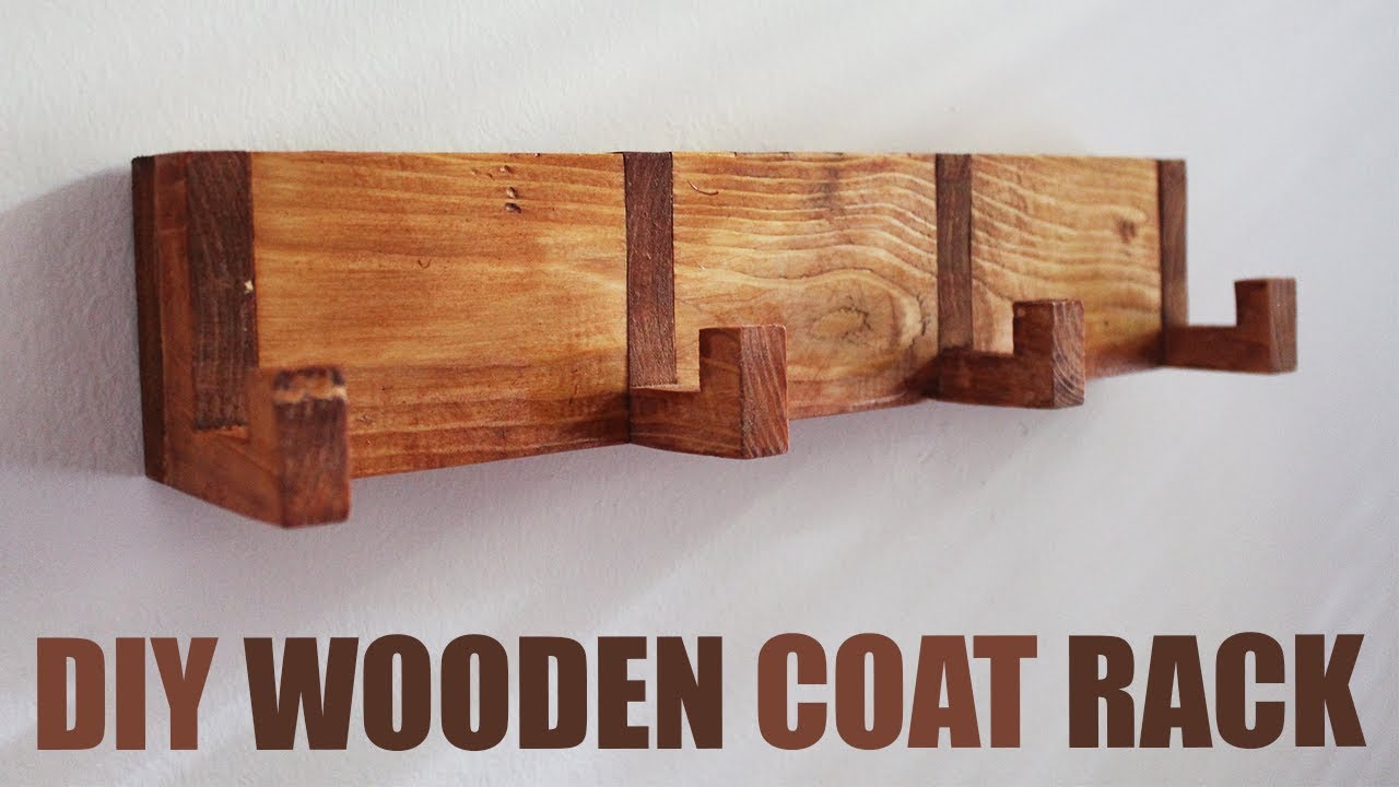 DIY Wooden Coat Rack - Coat Rack Wall Mounted