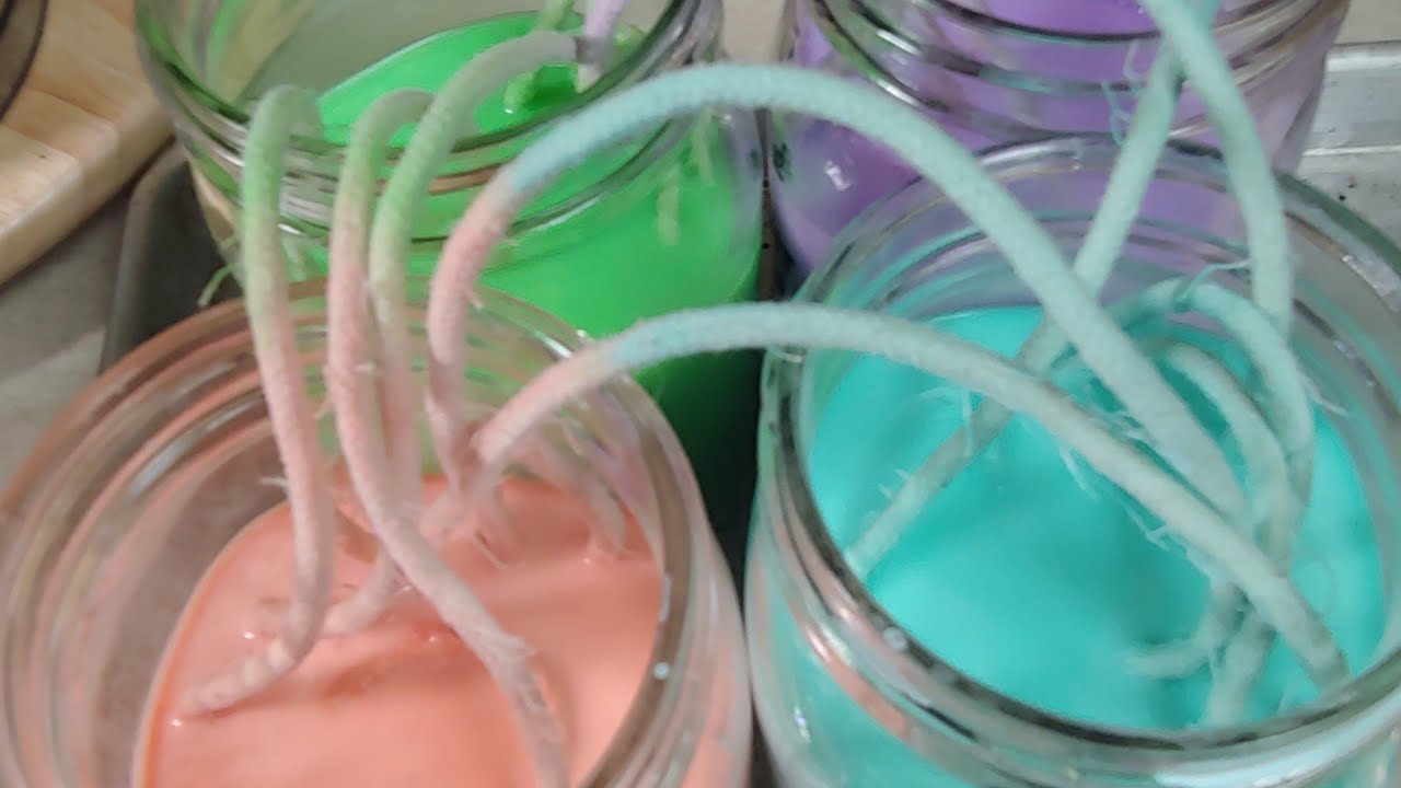 dyeing Rope with 2 oz acrylic paint
