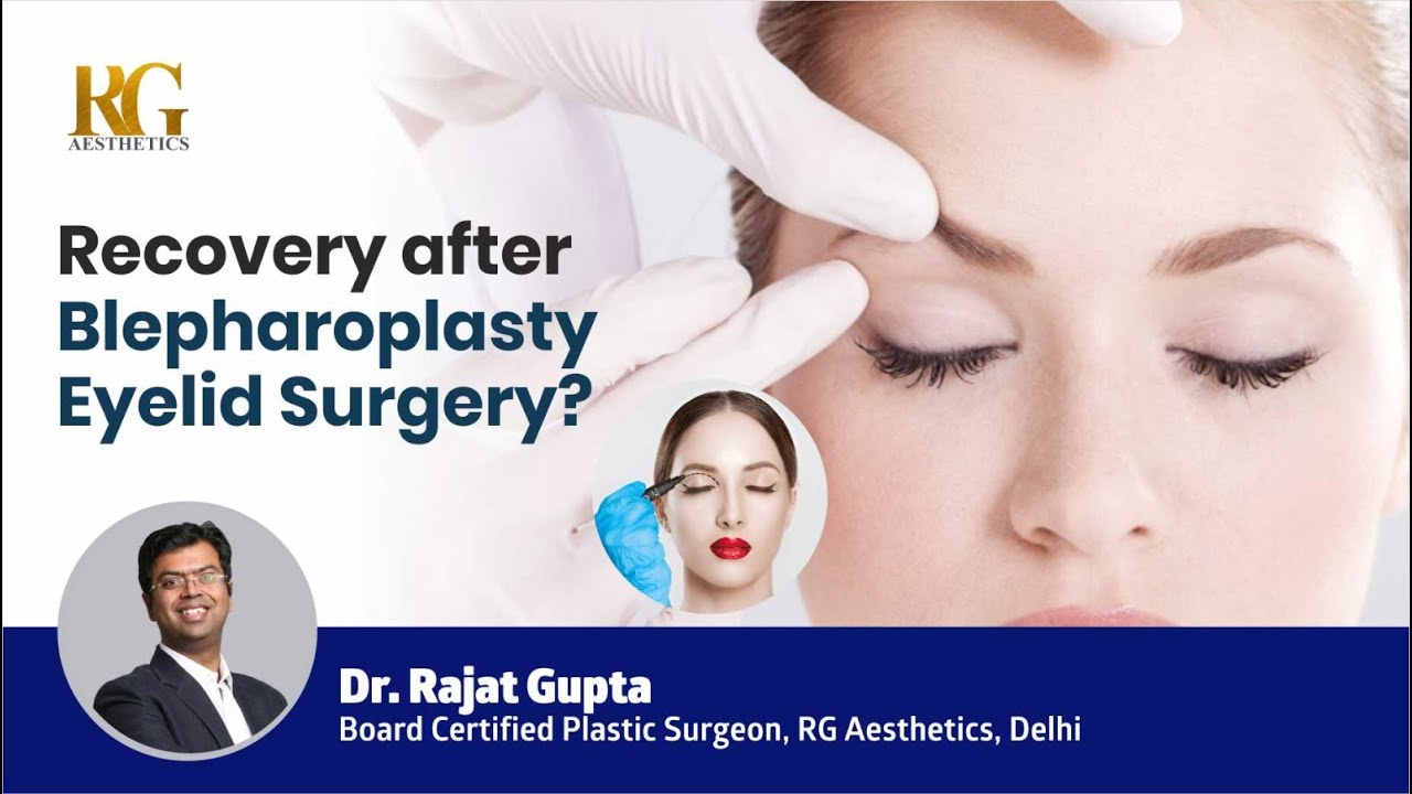 What is the recovery after blepharoplasty/eyelid surgery? Dr Rajat Gupta -Cosmetic & Plastic Surgeon