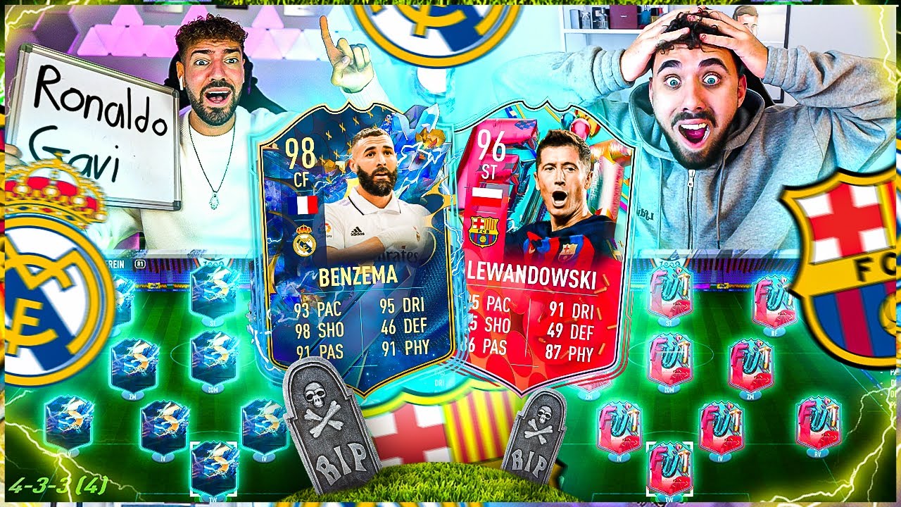 R.I.P ACCOUNT GENOMMEN ☠ REAL MADRID vs BARCA SBB 🔥🔥 Wakez vs Cousin !!