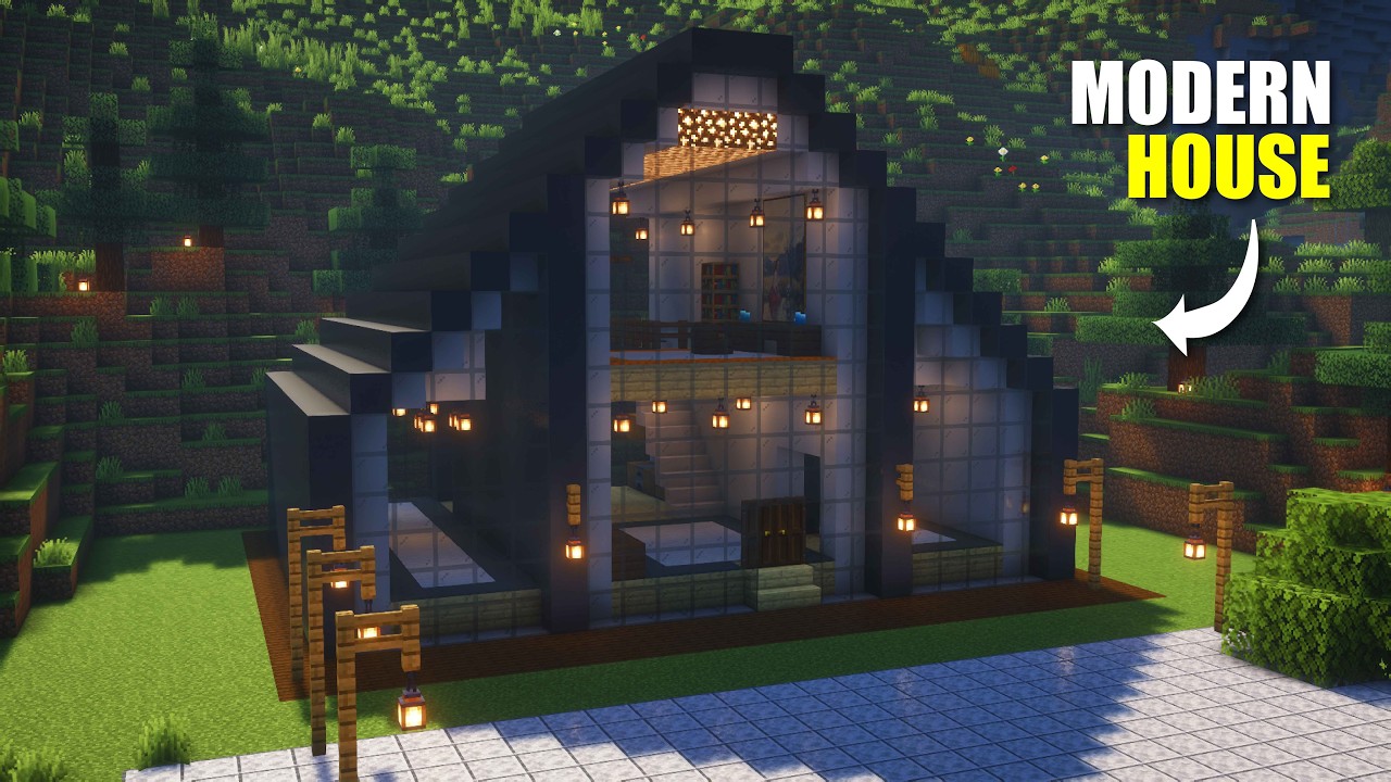 Minecraft : Barnhouse for Creative Living | Tutorial🏠