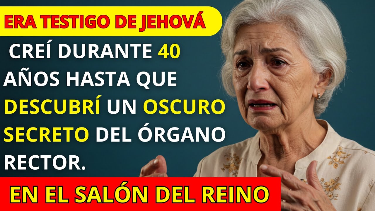 ERA TESTIGO DE JEHOVÁ CREÍ DURANTE 40 AÑOS HASTA QUE DESCUBRÍ UN OSCURO SECRETO