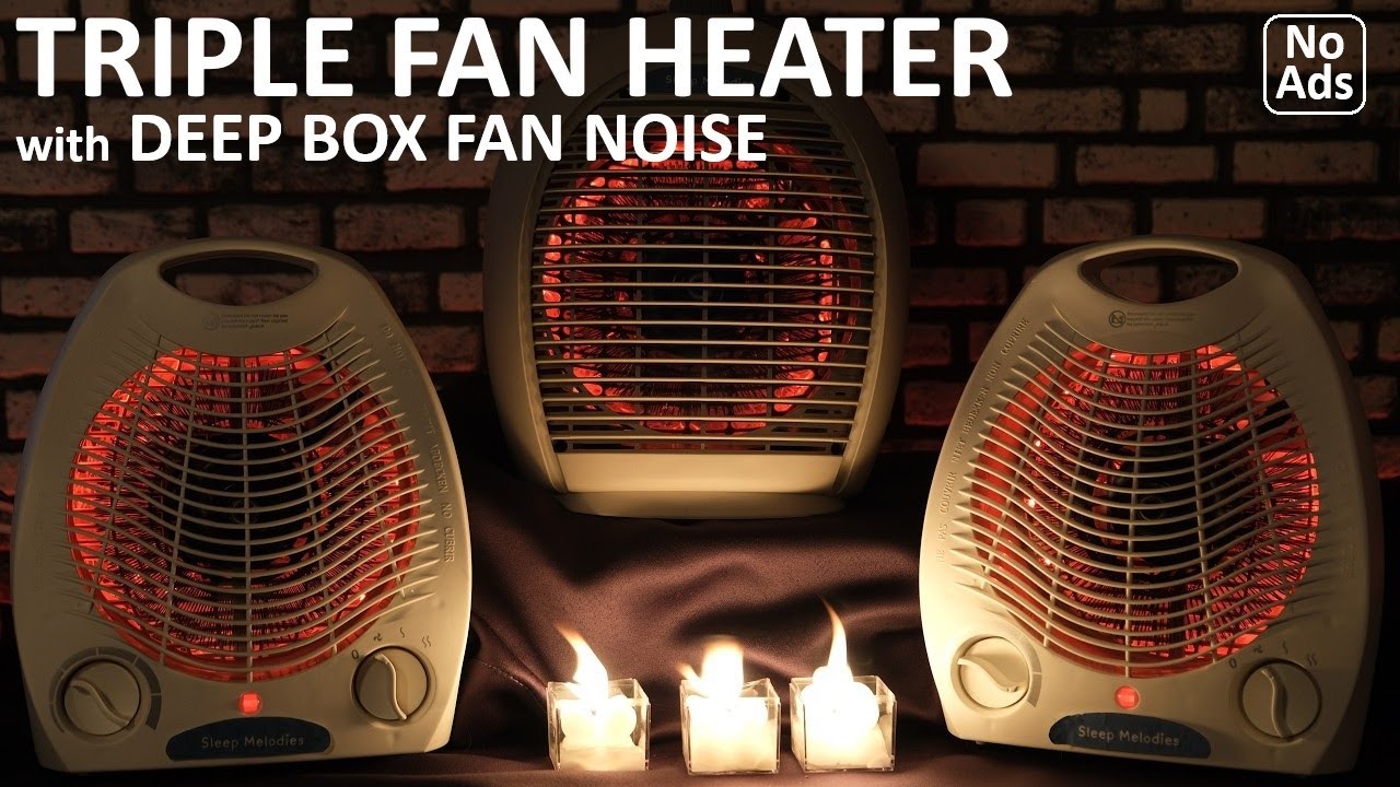 Enjoy & Rest Well 😴 Triple Fan Heater Sounds with Deep Box Fan Noise for a Deep Sleep