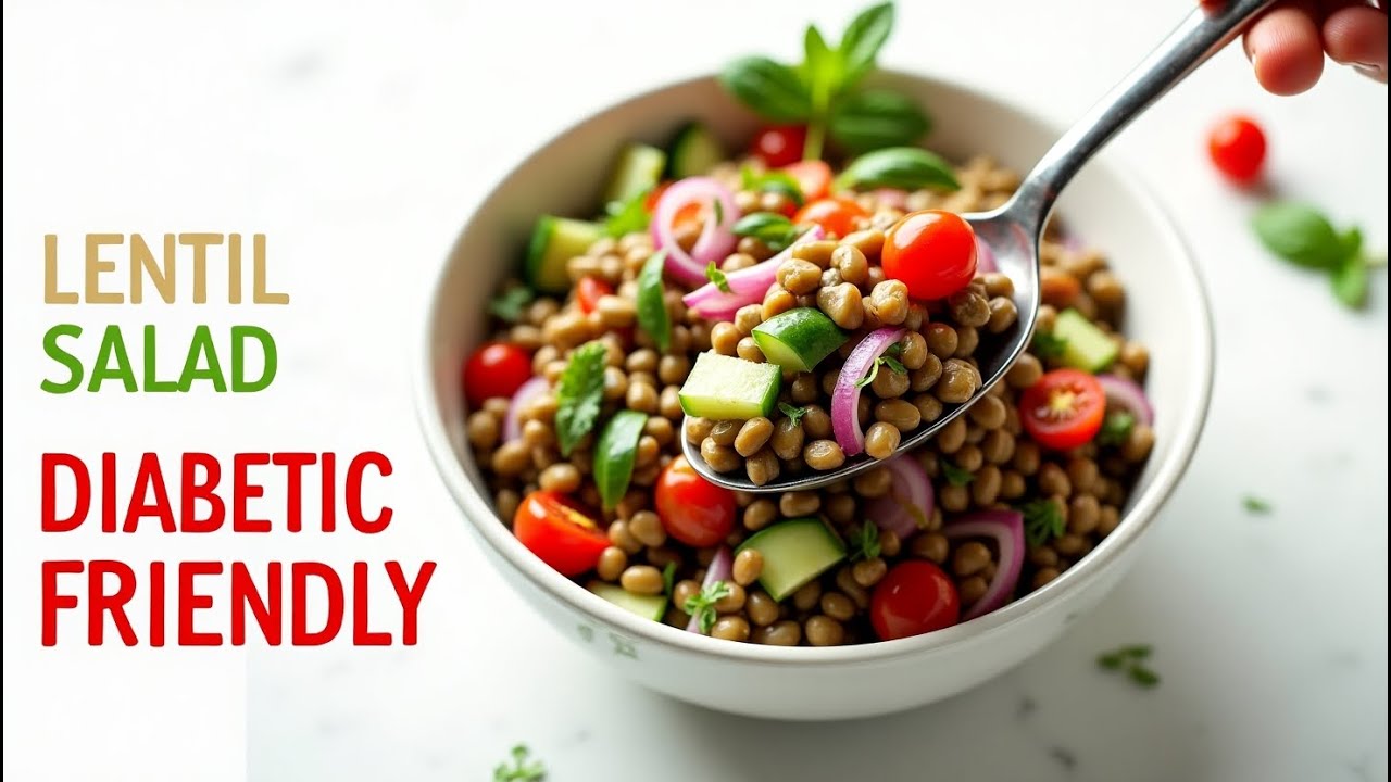 Diabetics, You Won&rsquo;t Believe This No-Cook Mediterranean Lentil Salad! 🥗🔥 5 min healthy salad 😱