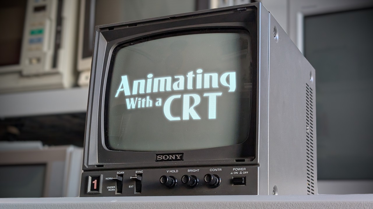 Использование ЭЛТ-монитора для создания действительно крутых видеоэффектов.