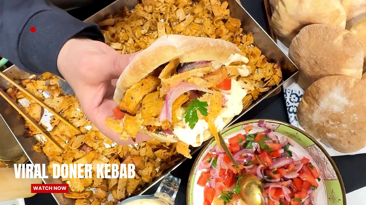 ألذ ساندوتش في العالم🥙🔥 دونر كباب لي عاملة ضجة، شاورما الدجاج طريقة سهلة/ Viral Doner kebab Recipe