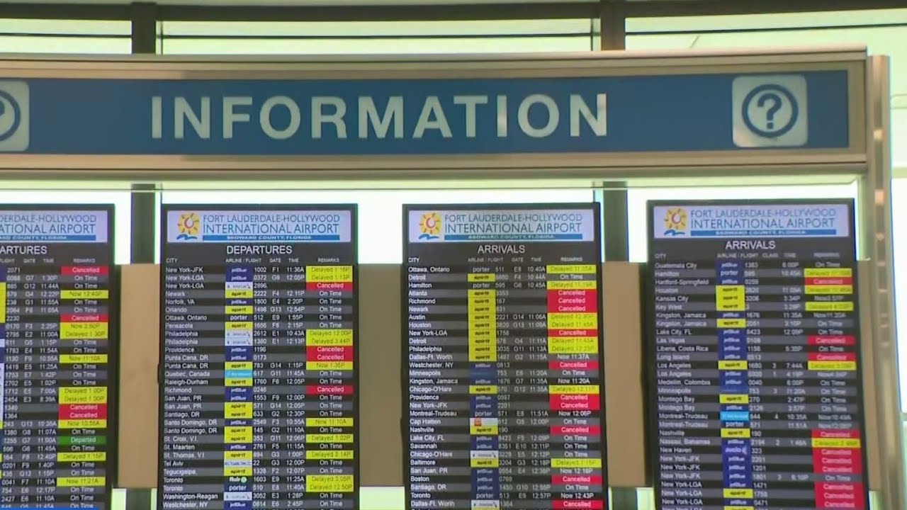 South Florida travelers face third day of cancellations
