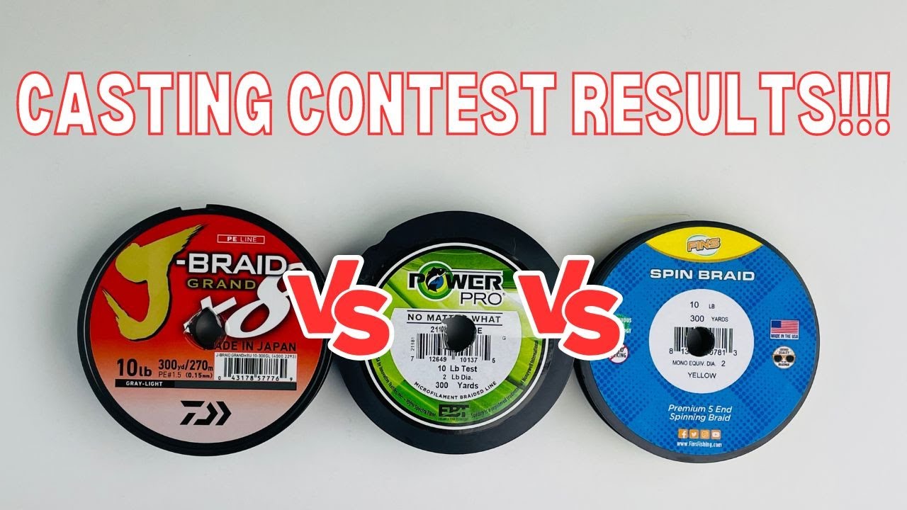 PowerPro vs. J-Braid vs. Fins [NEW Casting Contest Results!]