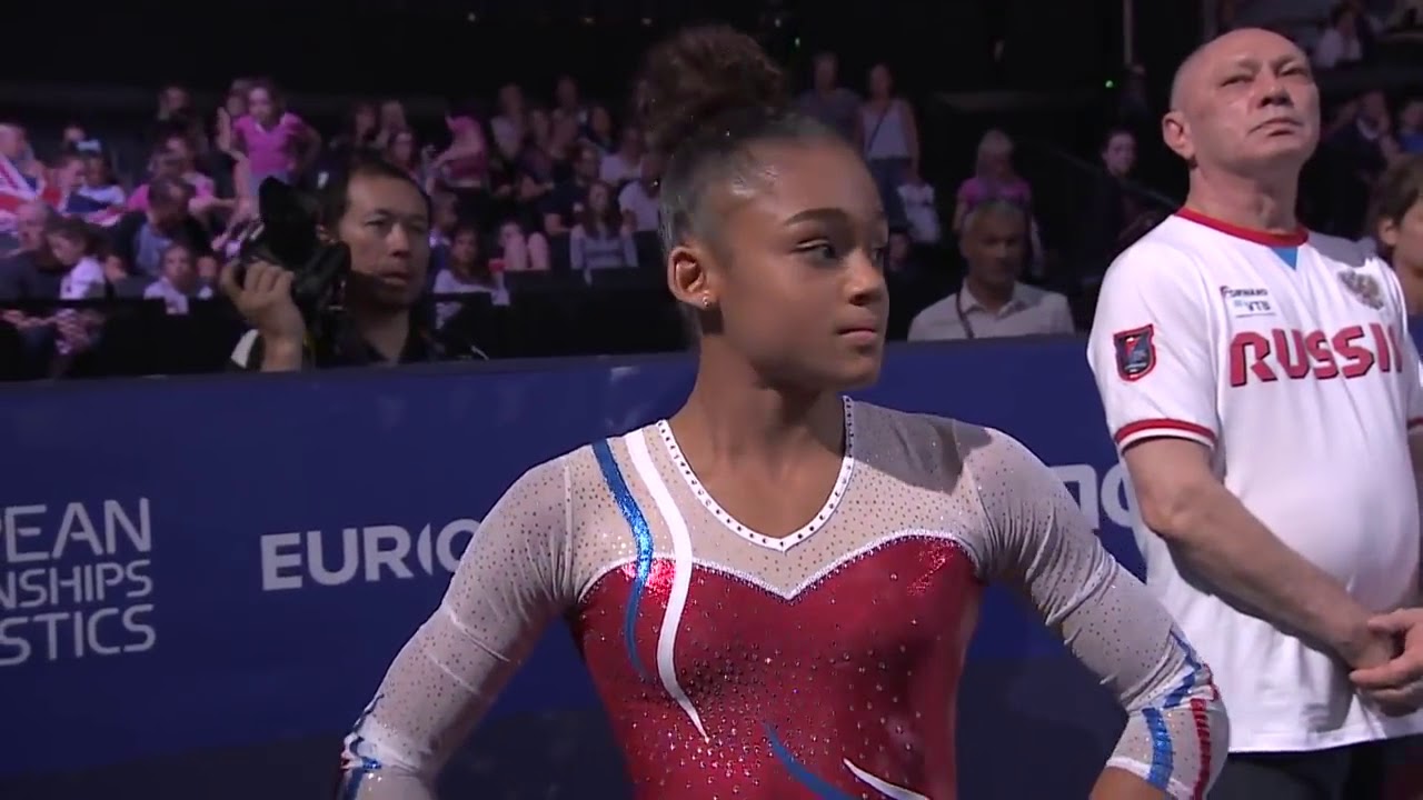 Melanie de Jesus dos Santos FRA FX EF   2018 European Gymnastics Championships HD720p
