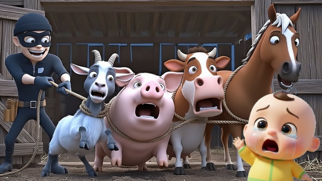 Thief in Old MacDonald's Farm + More stories | The Lost Horse & Cow & Pig Story | 3D Animation