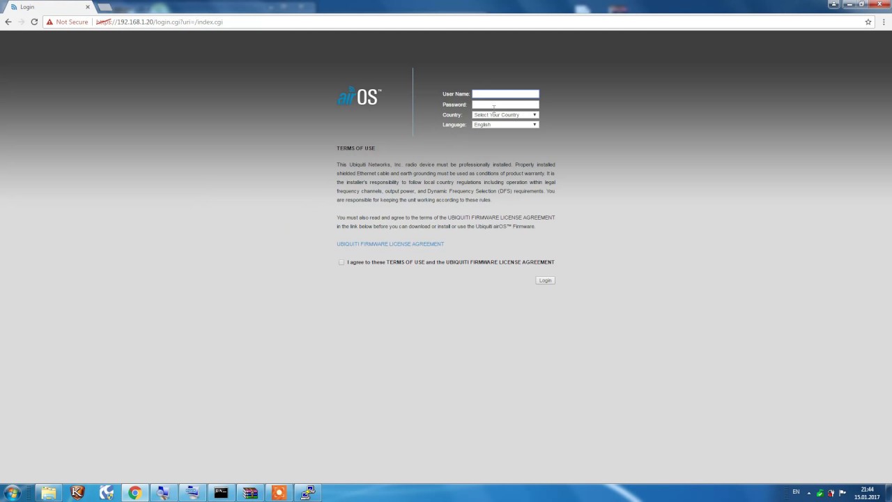 compliance test v6.0 (XM)/(XW) ubiquiti