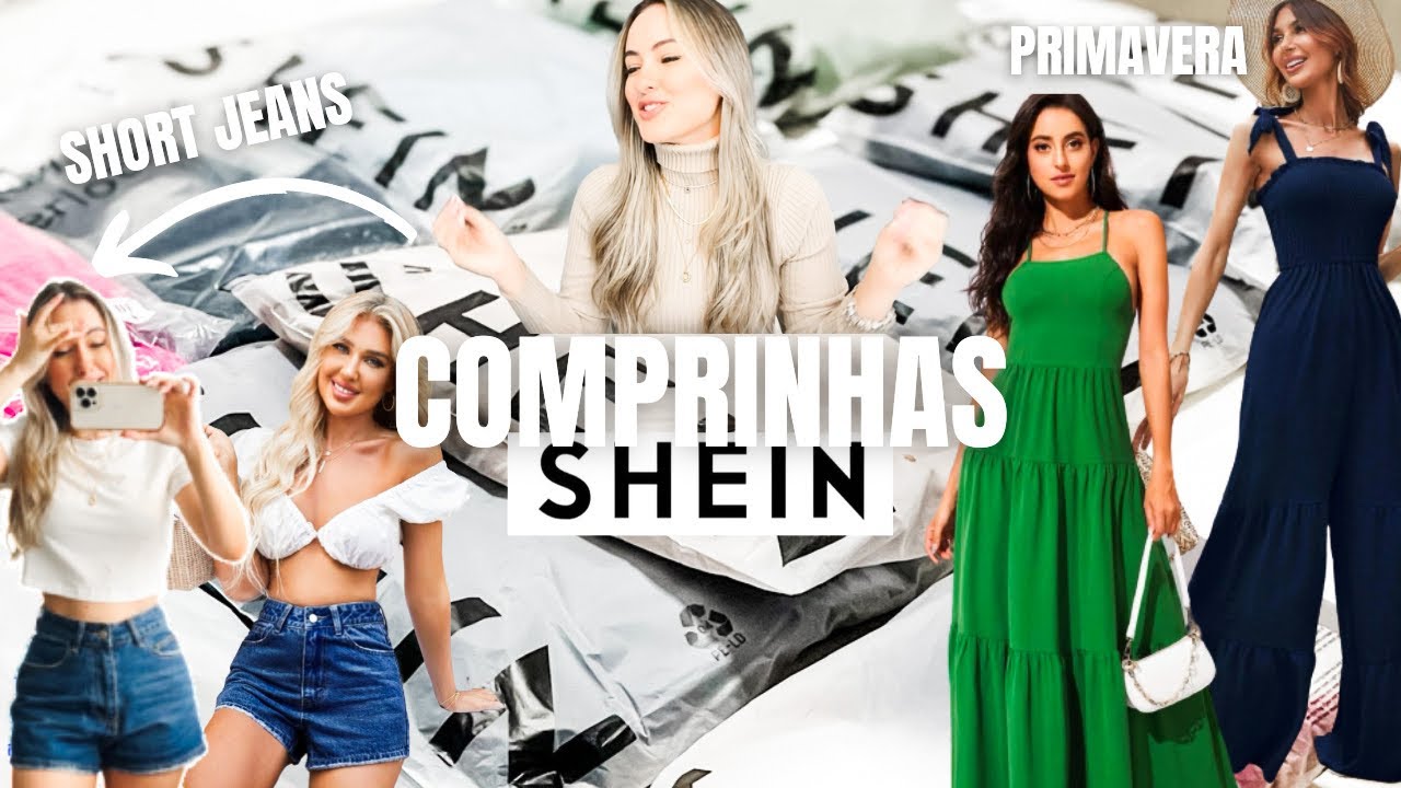 COMPRAS DA SHEIN | Short jeans, bolsa, vestido | Primavera 🌸🤍✨ | Luana Perovano