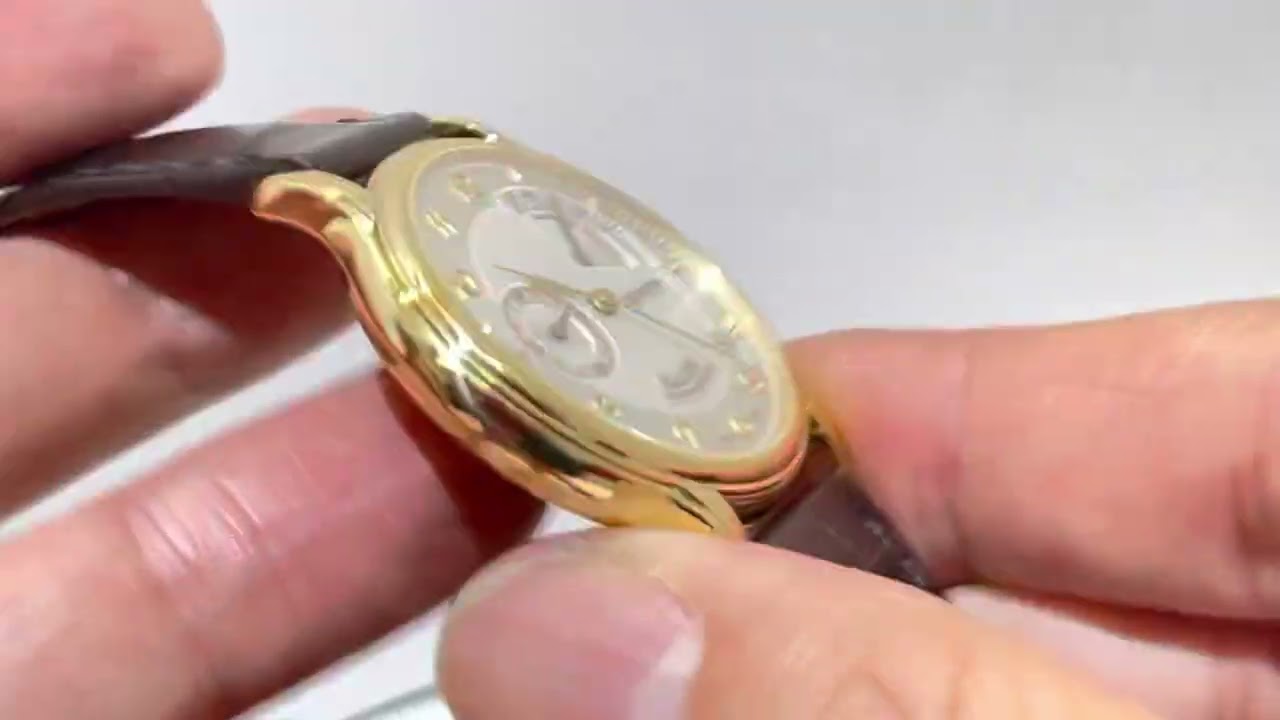 18k YG ZENITH ELITE HW POWER RESERVE