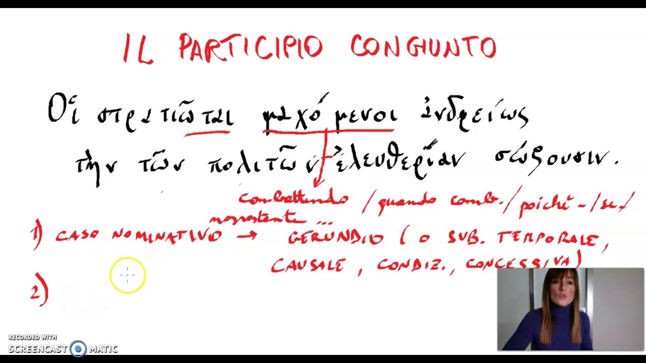Il participio congiunto