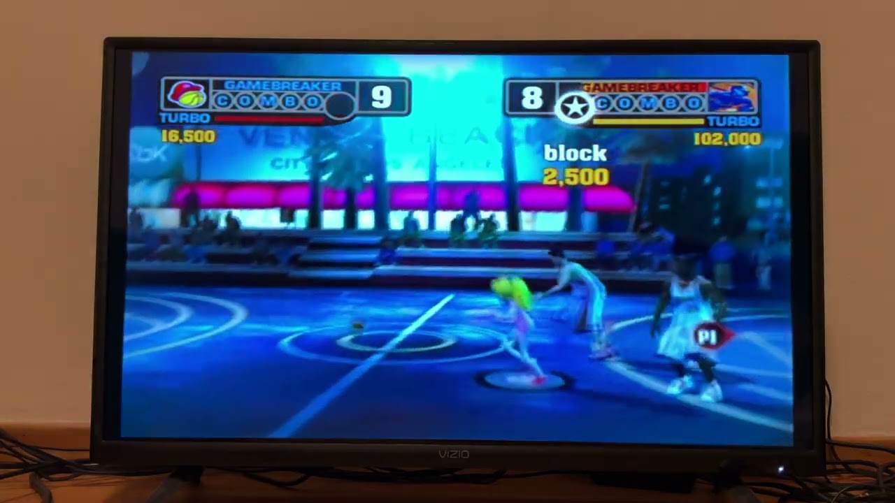 Gameplay of NBA Street V3 on Nintendo GameCube