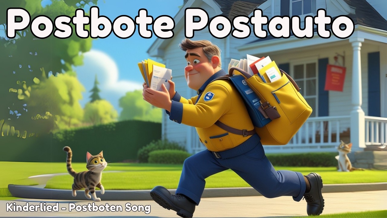 Kinderlied Postbote 📮  Die Post ist da! 🚚 Der lustige Postboten Song zum Mitsingen 🎶