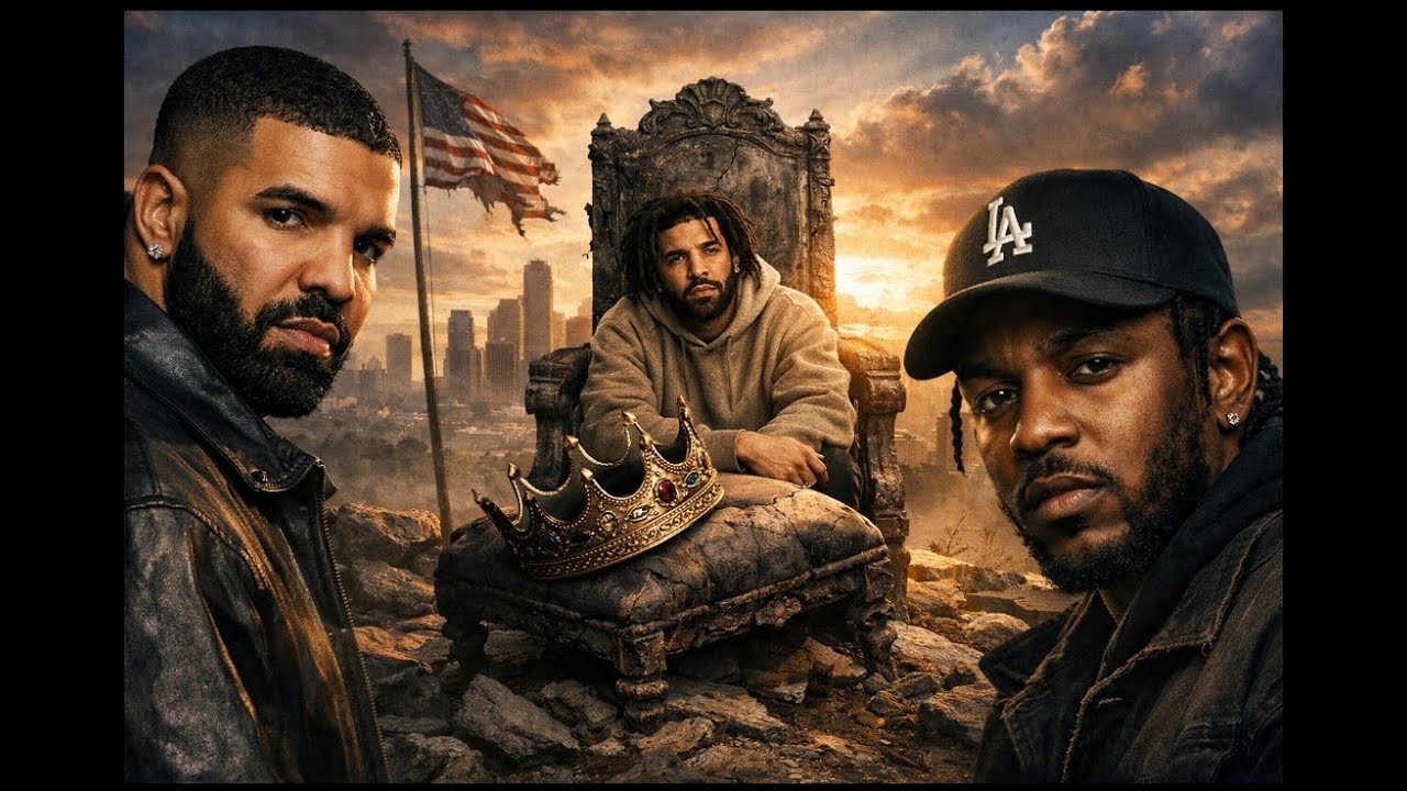 Drake ft. J cole & Kendrick Lamar-- The crown never fits(Lyrics video)