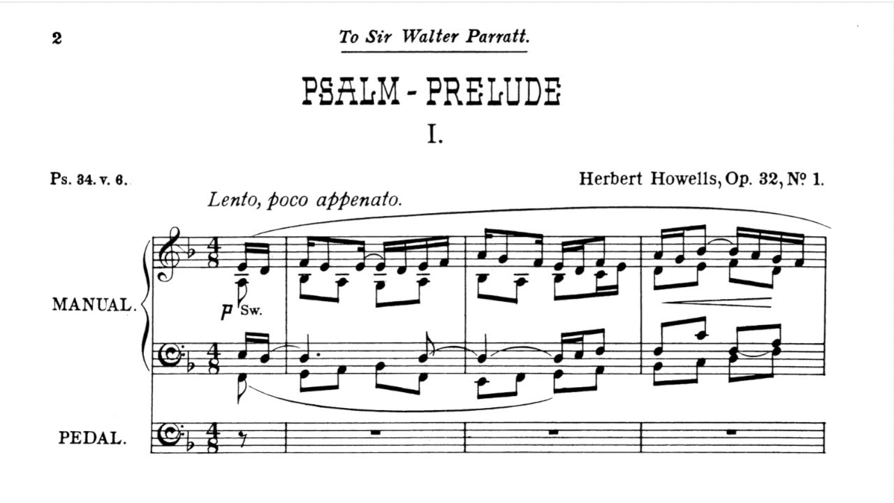 Psalm Prelude Set 1, No. 1 (Herbert Howells)
