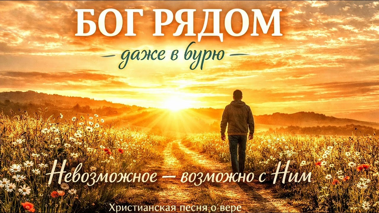 ✨Бог рядом — даже в бурю |  ⛈️   🕊️Невозможное возможно с Ним | 🎼Христианская песня о вере
