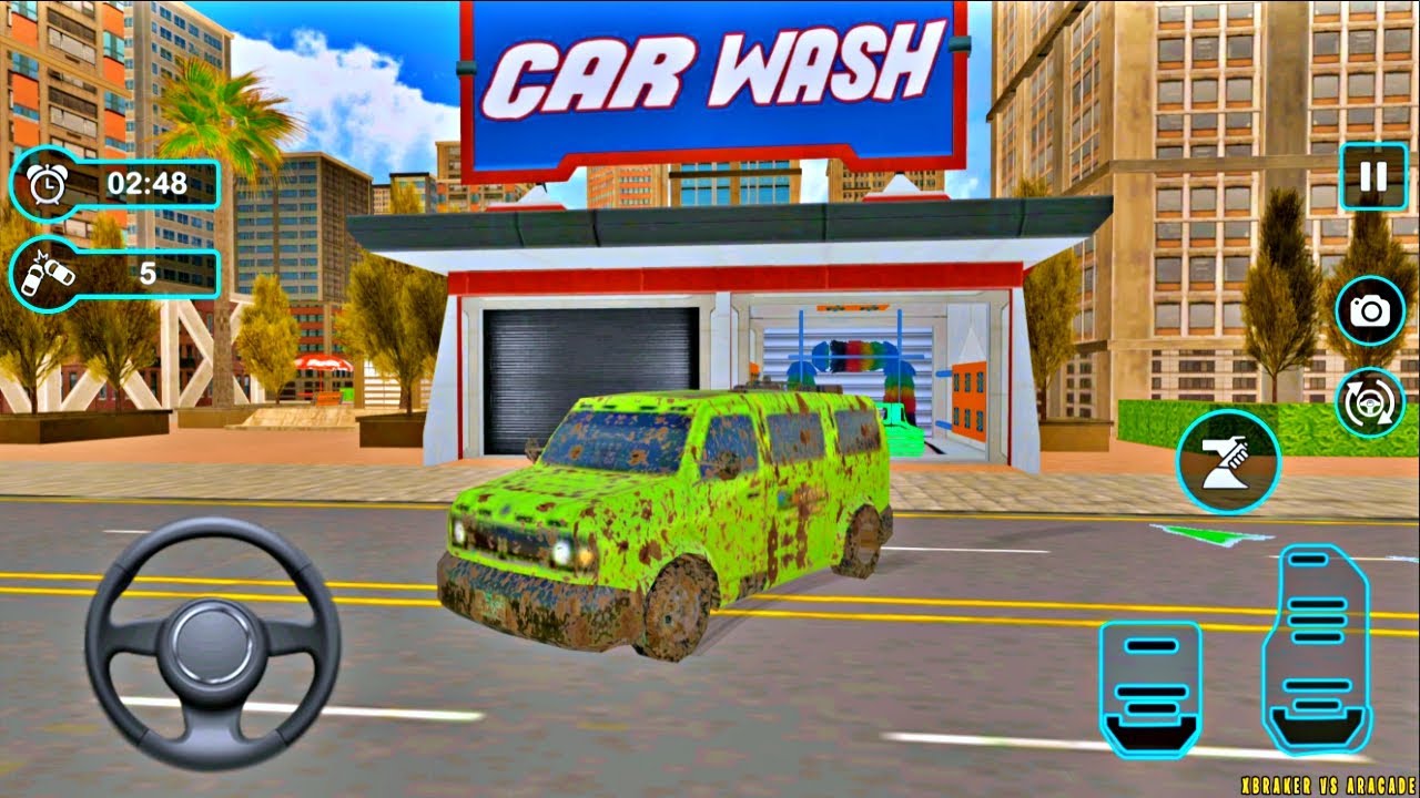 Car Wash Garage Service Workshop - Green Van Wash - Android Gameplay FHD