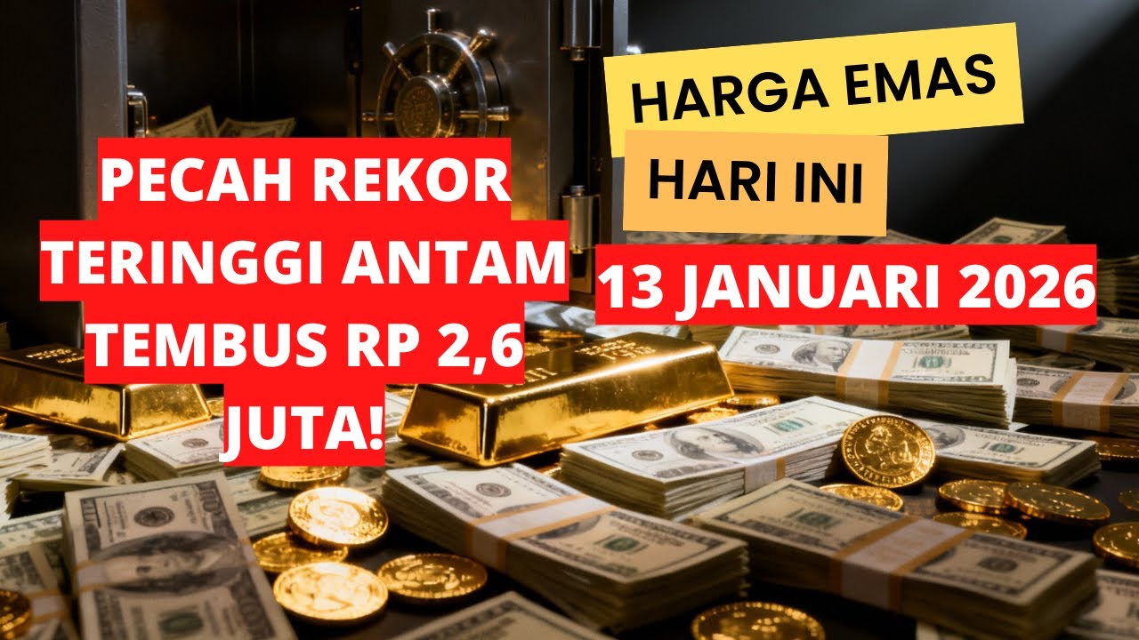 Harga Emas hari ini 13 Januari 2026 ANTAM Di Logam Mulia & UBS atau Galeri24 Lebih Menguntungkan?