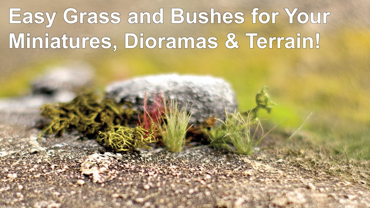 Quick and Easy Grass/Bushes for Your Miniature Terrain and Models
