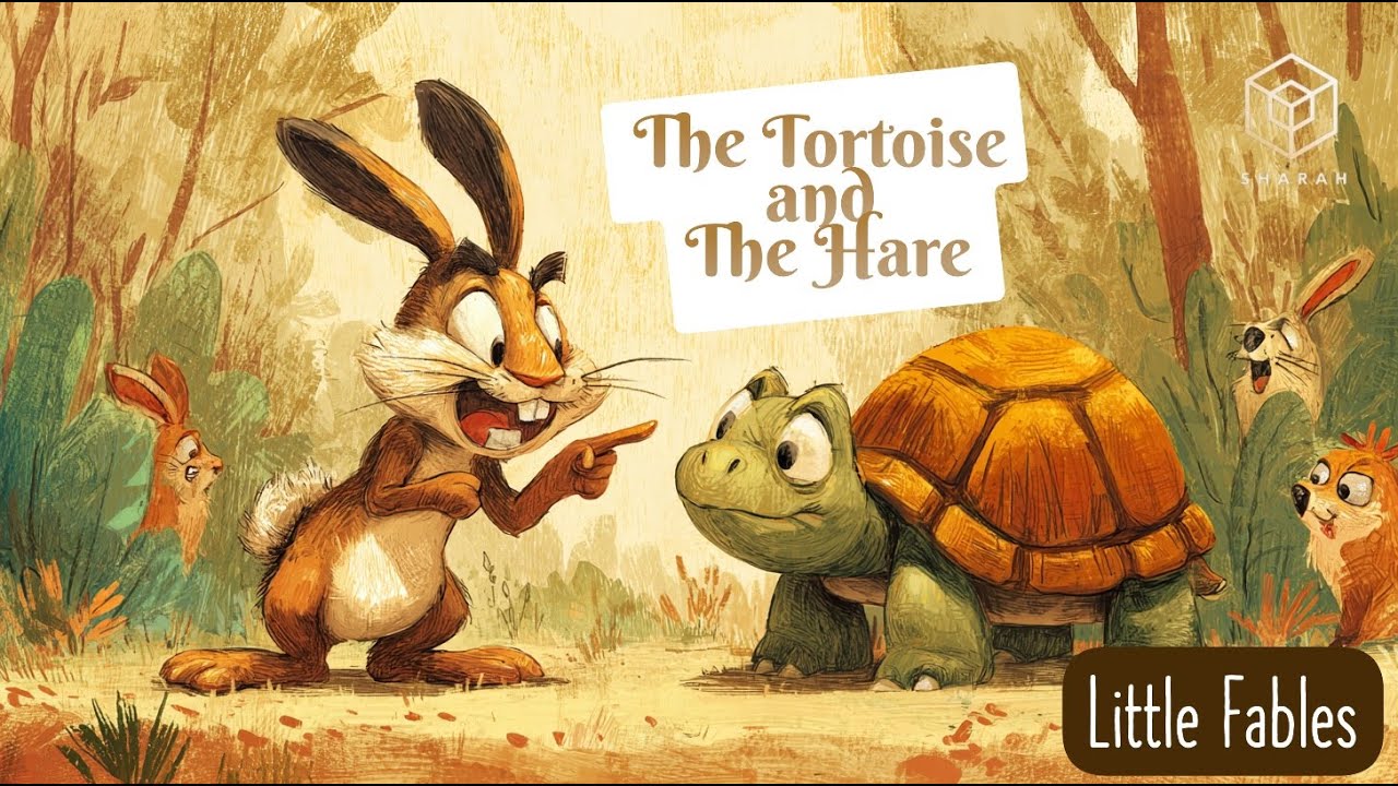 The Tortoise and The Hare | Sharah Kids | Little Fables | Kids Stories in English