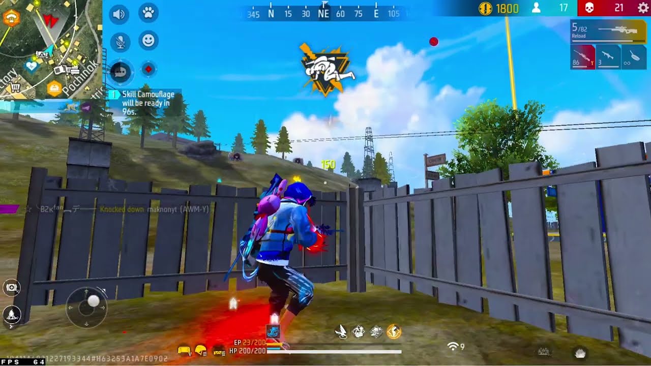 [B2K] FREE FIRE: UNSTOPPABLE AWM - 34 KILLS SOLO VS SQUAD!