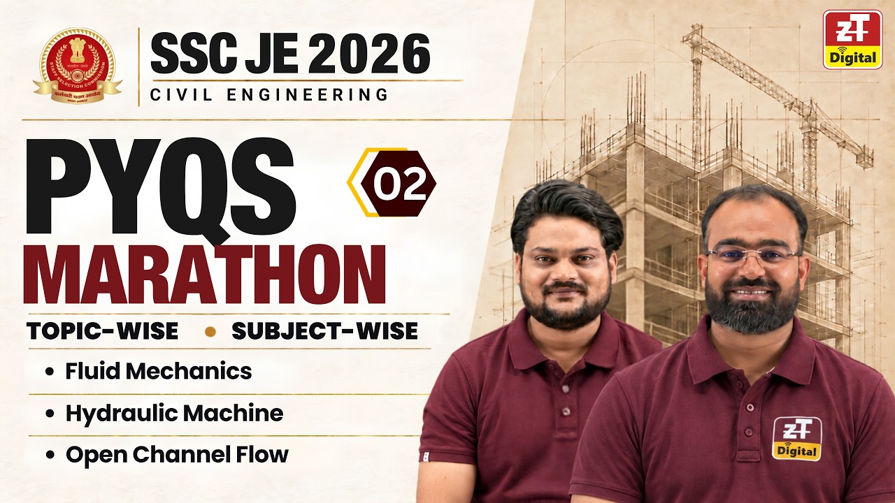 SSC JE 2026 Civil Engineering PYQs Marathon | Live Series | Class -2 | ZONE TECH