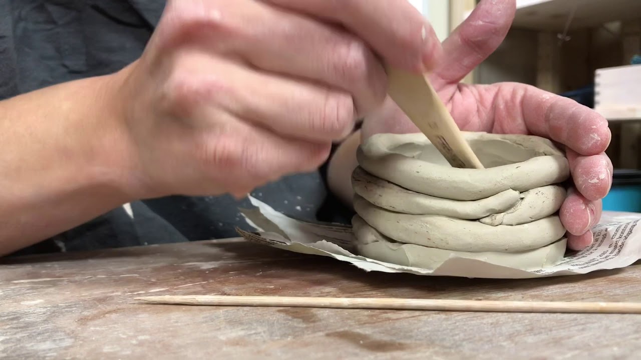 DIY  a egg-shaping vase in coil technique  / en eggformende vase I spølseteknikk