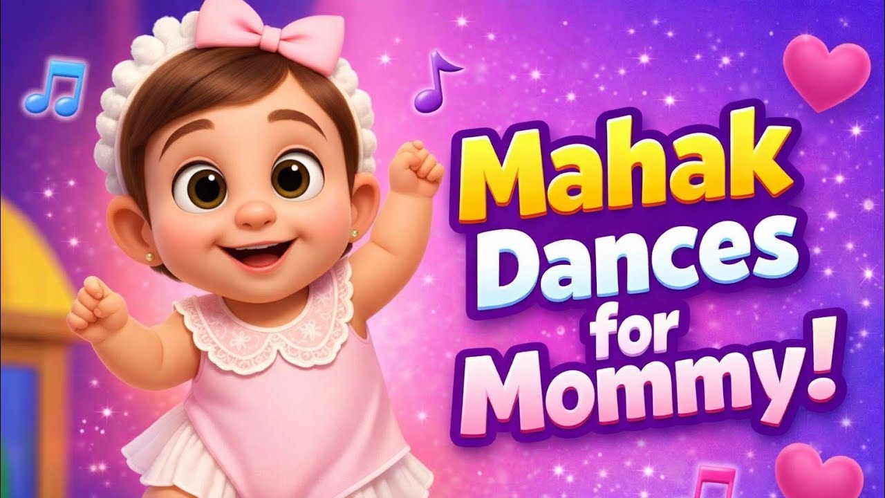 💃👶 Mahak Dances for Mommy 💖 | Cute Baby Animation | AI Kids Song 🎵