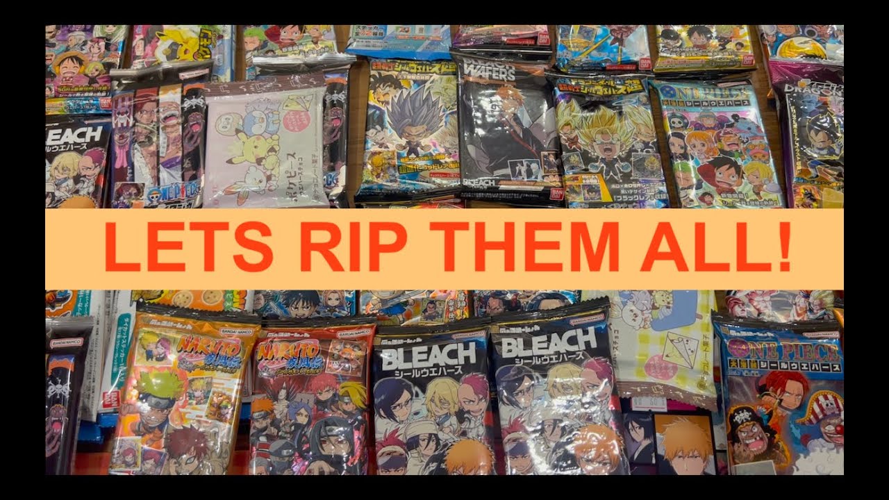 POKEMON x NARUTO x DRAGON BALL x ONE PIECE PACKS ! WE RIP IT ALL! ビックリマン 【開封の儀】