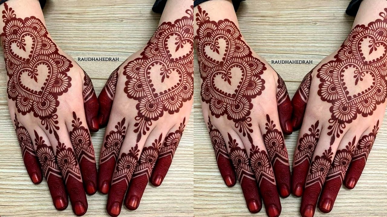 Stylish back hand heart mehndi design | simple mehndi design | mehndi design | mehandi | mehndi