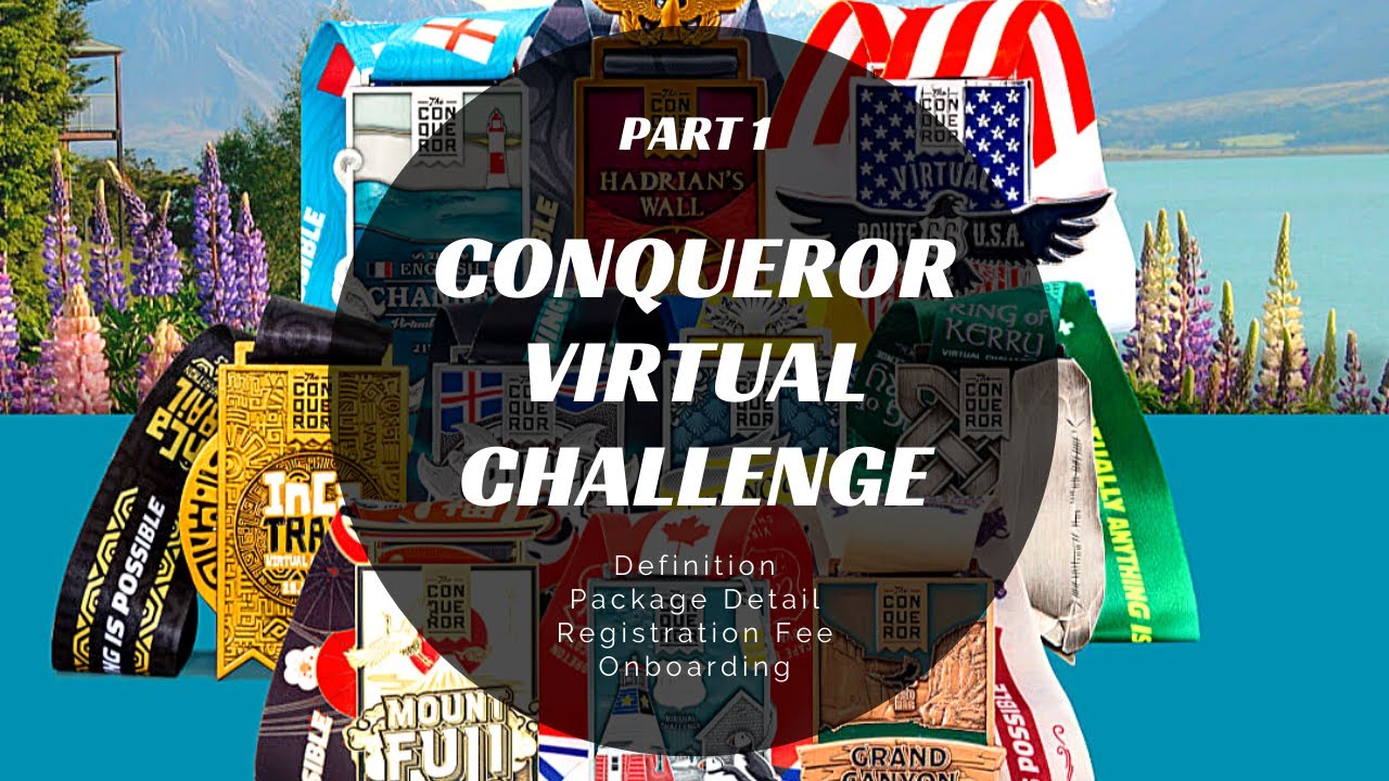 Conqueror Virtual Challenges - Run, Walk, Cycle To Win Medals