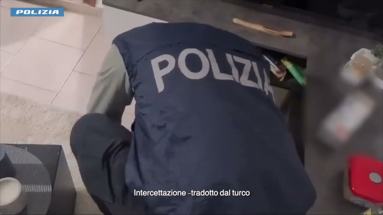 Boss della mafia turca arrestato a Viterbo, le intercettazioni (immagini Polizia di Stato)