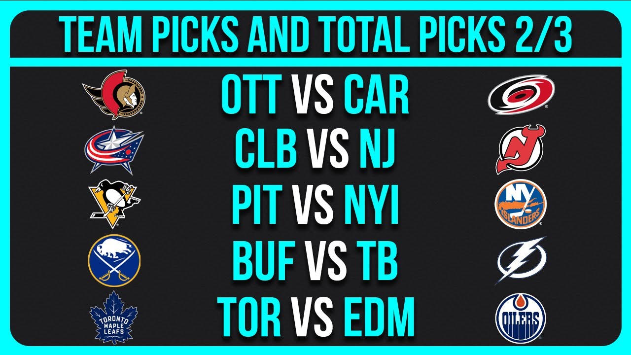 NHL Picks Today 2/3/26 NHL Picks and Predictions