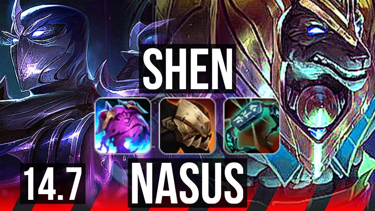 SHEN vs NASUS (TOP) | 4/0/15, 300+ games | BR Diamond | 14.7