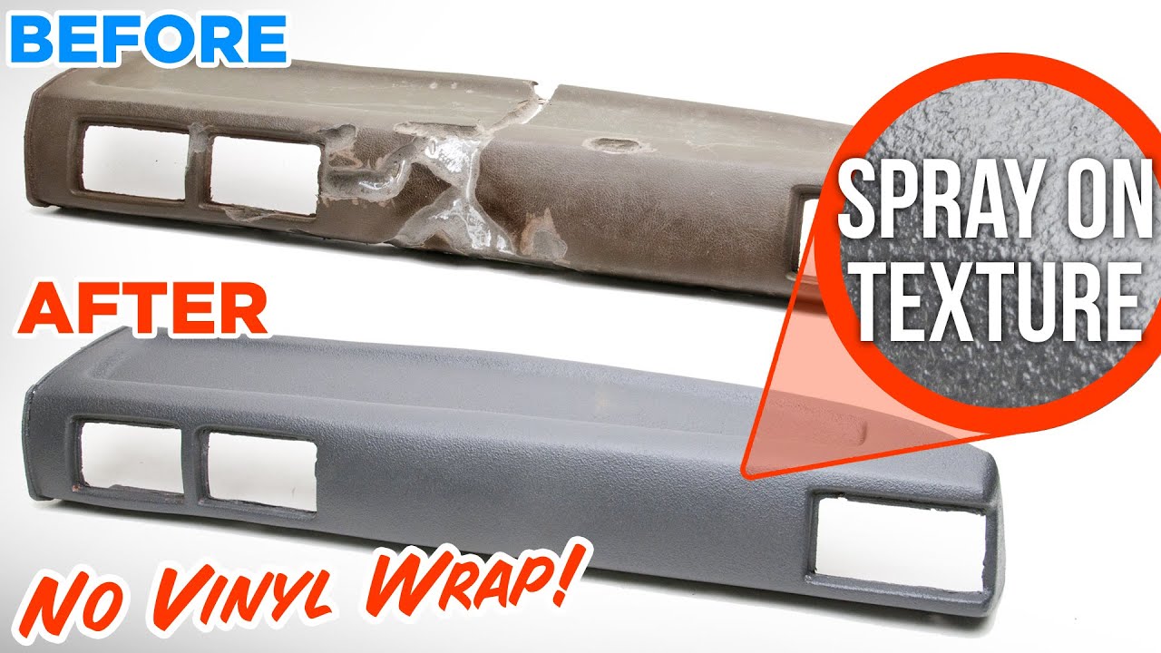 How to Restore Cracked Vinyl Dashboard - Spray Texture Coating!