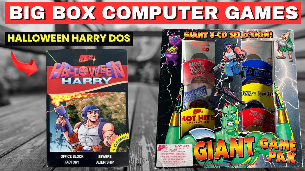 I Found Rare Apogee Games in This Box! | Big Box Computer Games