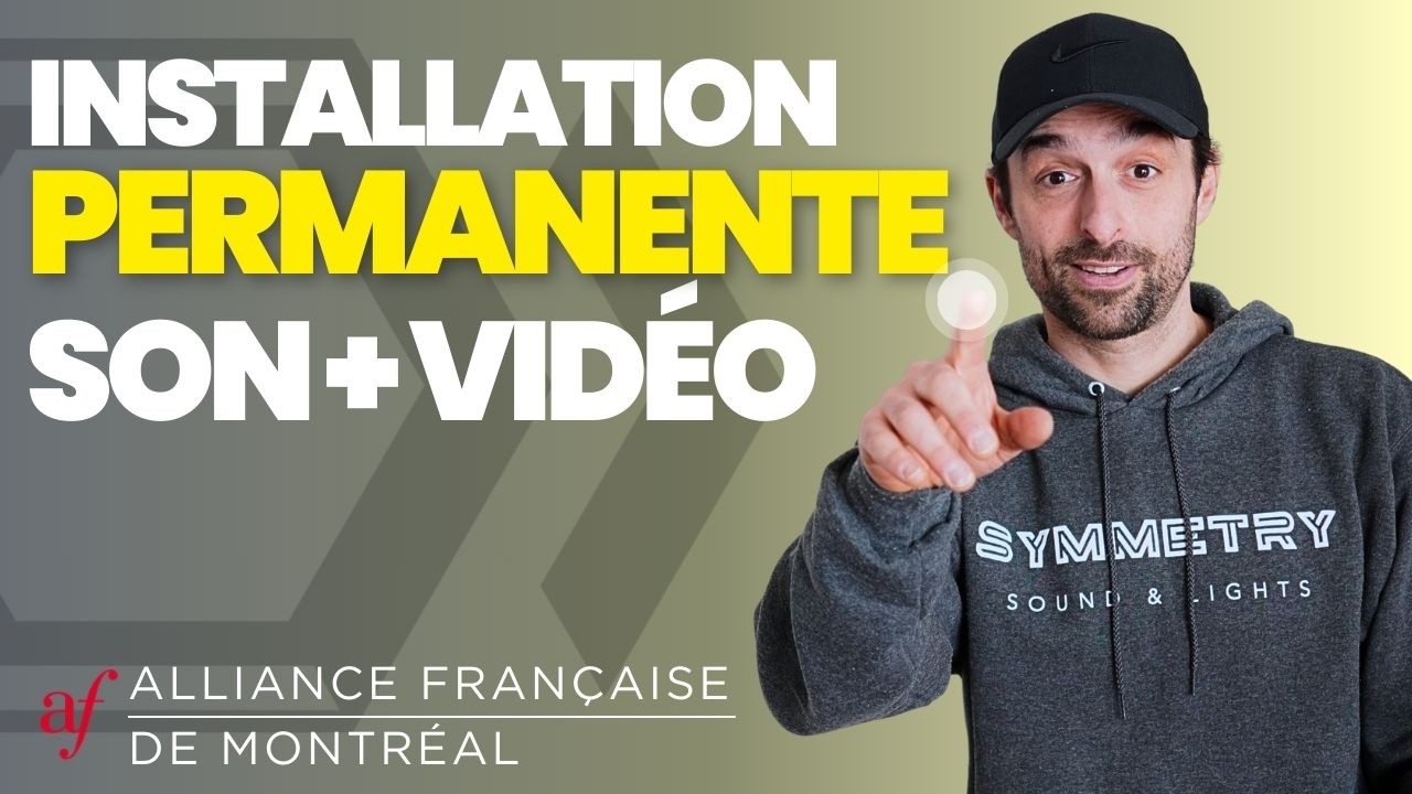 Installation Son & Vidéo – Alliance Française de Montréal | RCF • Powersoft • Audac • Optoma