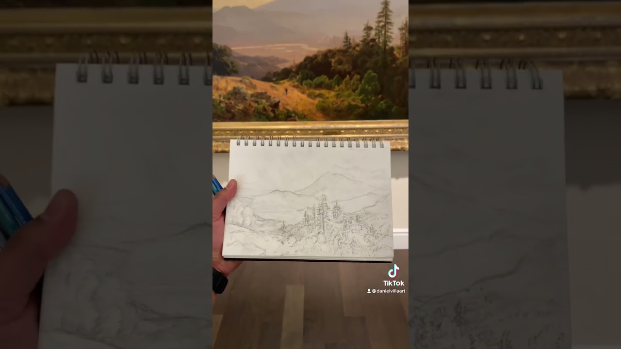 A little sketch never hurt anyone! #sketching #sketchbook #california #californialandscape
