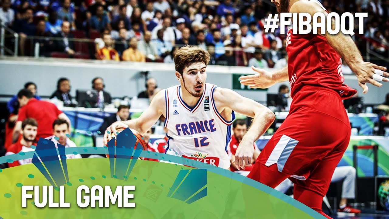 France v Turkey - Full Game - 2016 FIBA Olympic Qualifying Tournament - Philippines