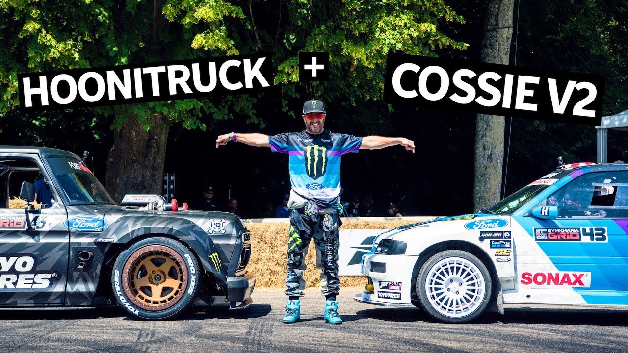 Ken Block&rsquo;s All-GoPro Goodwood Shredding! Hoonitruck + Cossie V2 Onboard Footage w/Raw Engine Sounds