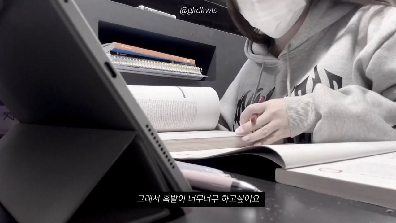 d-345 너를 주저앉게 하는 것들이 너의 날개가 되어주기를 | 예비 고3 공부 브이로그 • 공부자극 • study vlog  • 무채색 브이로그