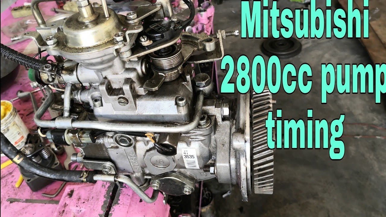 How to mitsubishi 2800cc turbo pump timing, mitsubishi 2800cc fuel pump