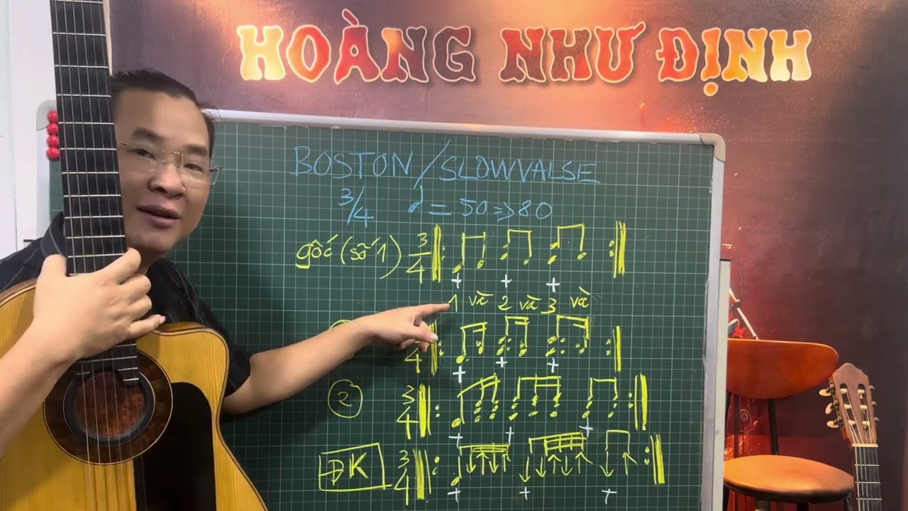 [Hướng dẫn Guitar] Quạt Điệp khúc điệu Boston 