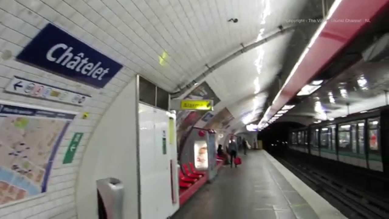Walk around Chatelet Metro Station in Paris 1