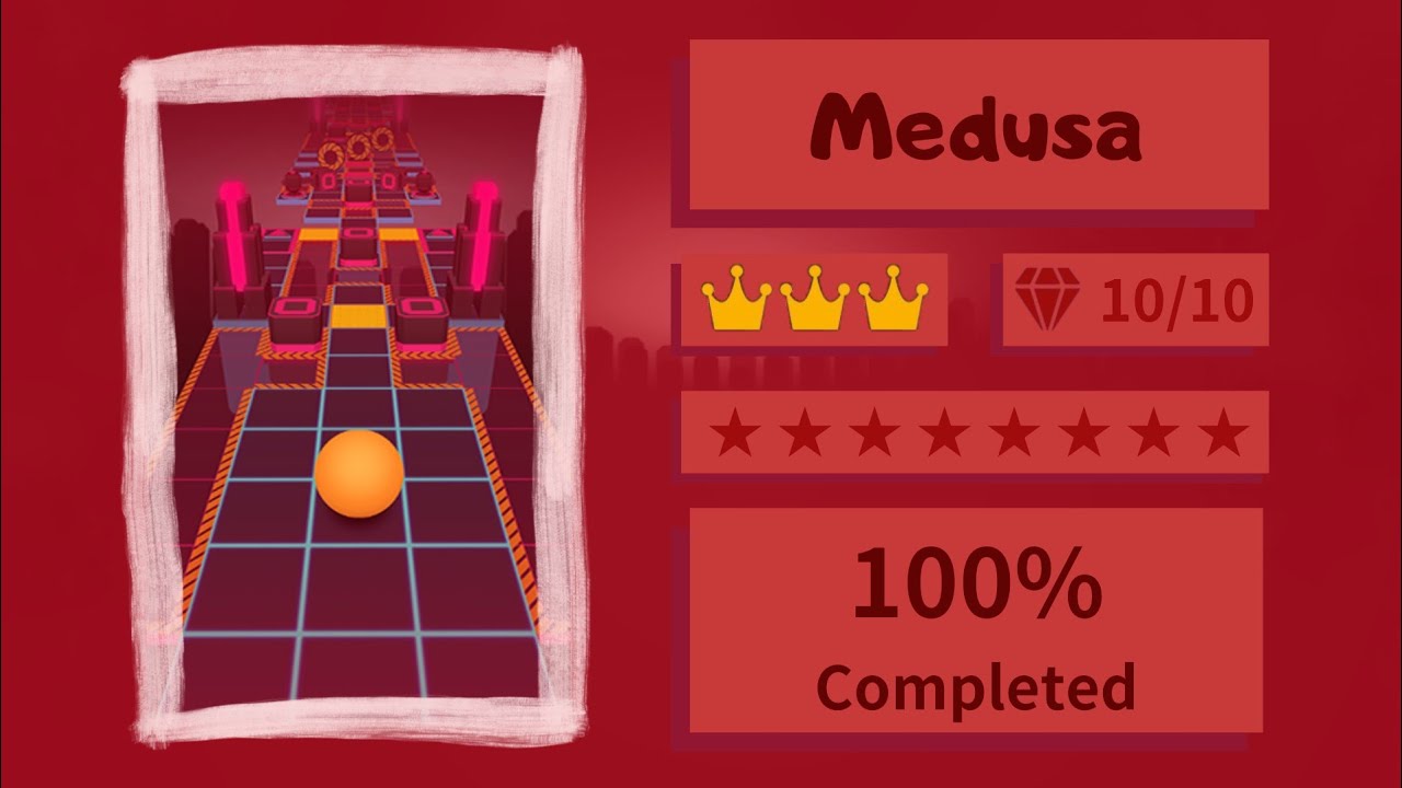 [Top 1 Hardest Fanmade Level/ 8 Star] Rolling Distance - Medusa | ⭐⭐⭐⭐⭐⭐⭐⭐