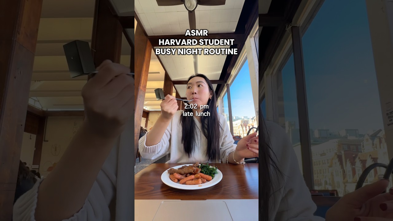 ASMR PRODUCTIVE HARVARD STUDENT NIGHT ROUTINE 📚