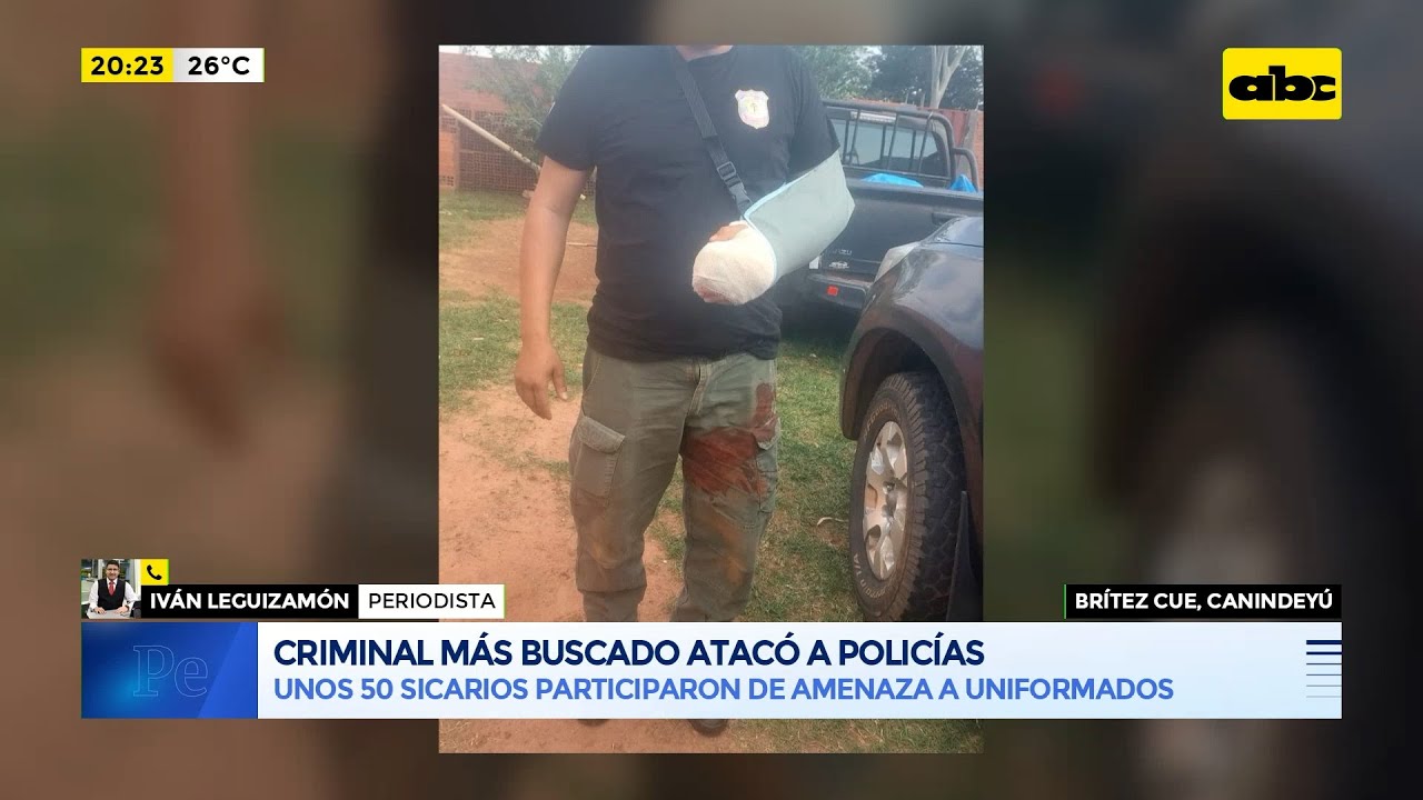 Sicarios atacaron a policías en Canindeyú
